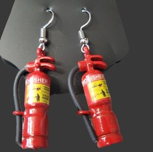Fire Extinguisher Earrings